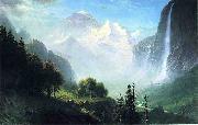 Albert Bierstadt Staubbach Falls, Near Lauterbrunnen, Switzerland oil painting